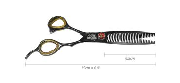 Black Widow Black Titanium Effilierschere